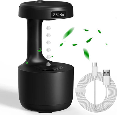 WunderVoX Desktop Air Humidifier Diffuser USB Rechargeable Portable Room Air Purifier(White)
