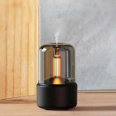 sanbhav 2-in-1 Vintage Table Lamp & Aroma Diffuser Ultrasonic Cool Mist Humidifier Portable Room Air Purifier(Black)