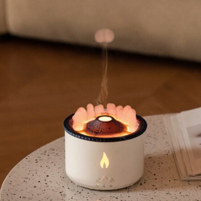 INFAAQ Volcano Ring Diffuser. Portable Room Air Purifier(White)