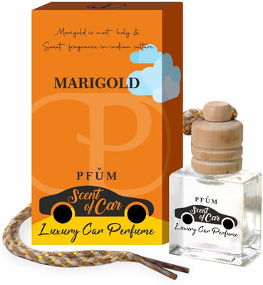 Parag Fragrances PFUM Marigold Scent of Car Hanging Car Perfume 10ml Portable Car Air Purifier(ORANGE, WHITE)