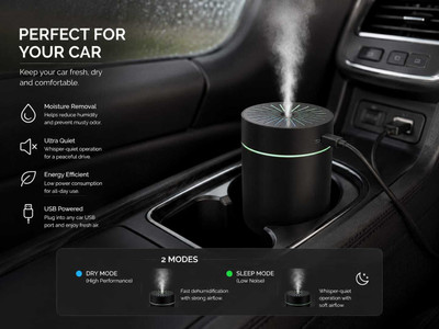 Little Worthy HUM1 Portable Car Air Purifier(BLACK, WHITE, MULTICOLOR)