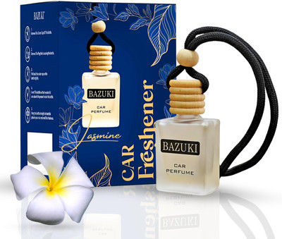 Bazuki Portable Car Air Purifier with Jasmine Fragrance 10ml Portable Car Air Purifier(White)