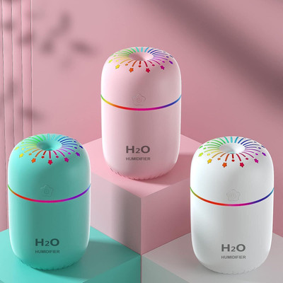 sanbhav H2O Portable Cool Mist Humidifier with Multicolor LED Light for Home,office Portable Room Air Purifier(multi color)