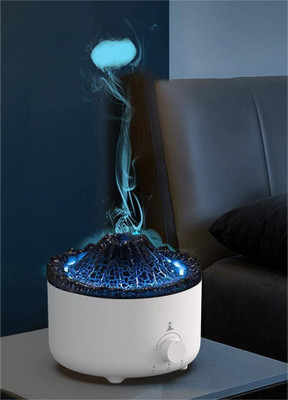 Merish Aromatherapy Oil Volcano Diffuser Portable Room Air Purifier(white)