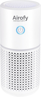 Airofy India Airofy Essential Portable Car Air Purifier with HEPA Filter & Aroma Diffuser Portable Car Air Purifier(White)
