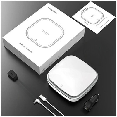 TAPAHPRIYAY Portable Car Air Purifier HEPA Filter Air Smoke for Car Traveling Bedroom Office Portable Car Air Purifier(white)