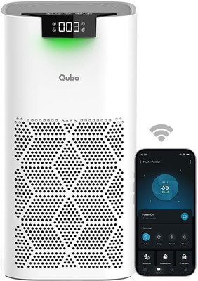 Qubo Smart Air Purifier Q500 | 500 Sqft | HEPA 13 | App & Voice Control Room Air Purifier(White)