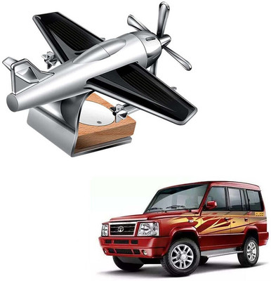Motopex Airplane Glider Design Car Air Freshener Perfume Solar Power Silver-91 Portable Car Air Purifier(Silver)