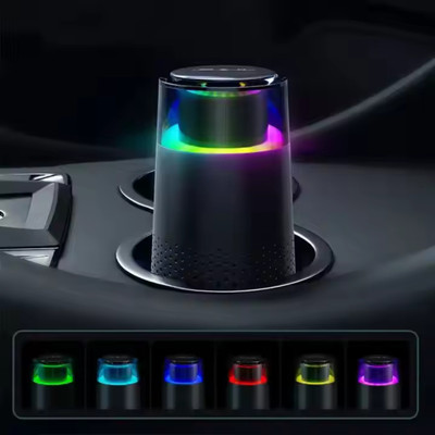 Starq Custom Black Automotive Travel Led Light Usb Car Mini Portable Air Purifier Portable Car Air Purifier(RED & BLACK)