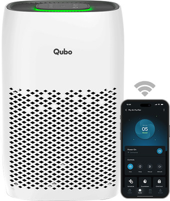Qubo Smart Air Purifier Q200 | 200 Sqft | HEPA 13 | App & Voice Control Room Air Purifier(White)
