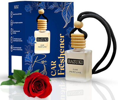 Bazuki Car Air Purifier with Rose fragrance Portable Car Air Purifier(White)