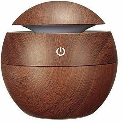 MAKD PE - ROUND SHAPE HUMIDIFIER BROWN T37 Portable Room Air Purifier(Brown)