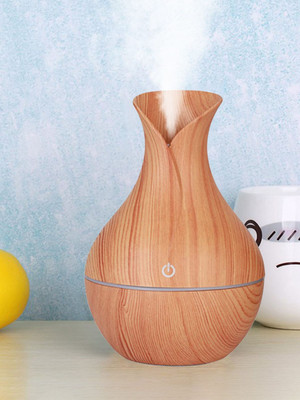 zone of cart Ultrasonic Aroma Therapy Wooden Cool Humidifiers for Office, Home, Light Brown Room Air Purifier(Brown)
