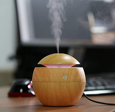 GVJ TRADERS wooden Cool Mist Humidifiers Essential Oil Diffuser Aroma Air Humidifier Portable Room Air Purifier(MULTICOLOR)