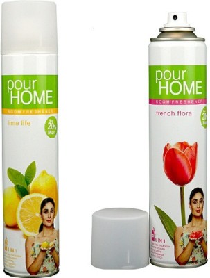 POUR HOME french flora, lime life Spray(2 x 270 ml)