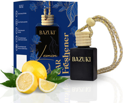 Bazuki Car Air Purifier with Lemon Fragrance Portable Car Air Purifier(Black)
