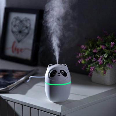 Gorofy Mini Cute Cartoon Panda Air Humidifiers, Portable Personal Desk Humidifier Portable Room Air Purifier(Multicolor)