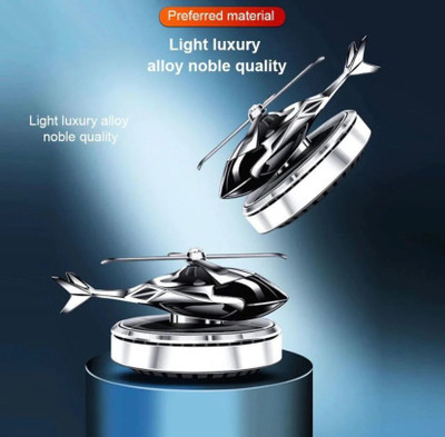 EMPEROR KING Car Dashboard Halicopter Solor Perfume Portable Car Air Purifier(Blue)