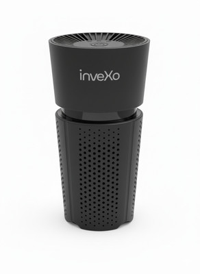 inveXo AiroPure Portable Car Air Purifier | H13 HEPA + Activated Carbon | Plasma-Ion Portable Car Air Purifier(Black)