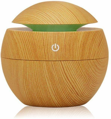 MAKD PE - ROUND SHAPE HUMIDIFIER WOODEN L24 Portable Room Air Purifier(Brown)