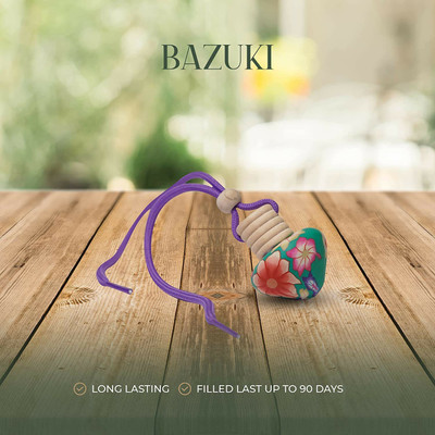 Bazuki Aqua Hanging Car Perfume 10Ml Alcohol-Free Car Air Freshener Portable Car Air Purifier(MULTICOLOUR)