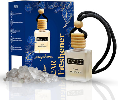 Bazuki Car Air Purifier with Camphora fragrance Portable Car Air Purifier(White)
