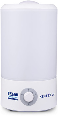 KENT Dew Humidifier with Ultrasonic Mist 4L|25W|Eliminates Dryness of AC/Heater Portable Room Air Purifier(White, Purple)