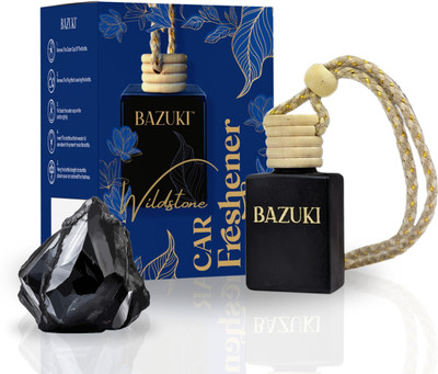 Bazuki Car Air Purifier with Wildstone fragrance Portable Car Air Purifier(Black)