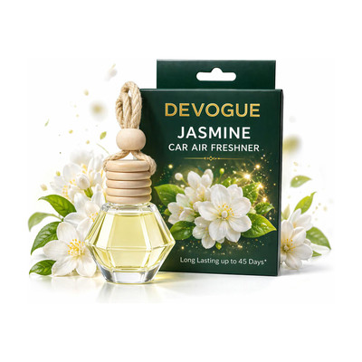 Devogue JASMIN Car Freshener Diffuser Car Freshener Hanging Perfumes Portable Car Air Purifier(brown)
