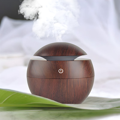 MAKD PE - ROUND SHAPE HUMIDIFIER BROWN T39 Portable Room Air Purifier(Brown)