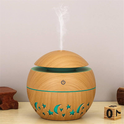 sanbhav Wooden Grain Air Humidifier with LED Light | Portable Atomizer Portable Room Air Purifier(Multicolour)