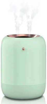 Lemon Tree LED Light Mini 500ml H2O Spray Cool Mist Double Car USB Air Humidifier, 1800mAh Portable Car Air Purifier(Green)