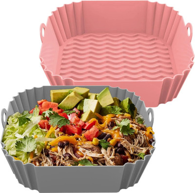 atrmitra 2PC SILICONE AIR FRYER TRAY Airfryer Tray