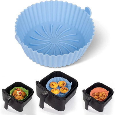 Vamigo 6.8 inch Air Fryer Reusable Silicone Pot Non-Stick Silicone Airfryer Tray Airfryer Tray