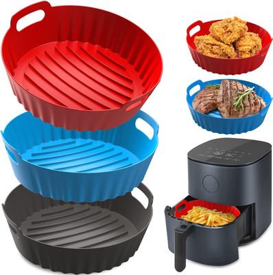ABlue Clipper Silicone Air Fryer Liner, Nonstick,Heat Resistant for Air Fryer,Microwave,Oven 3 Airfryer Tray