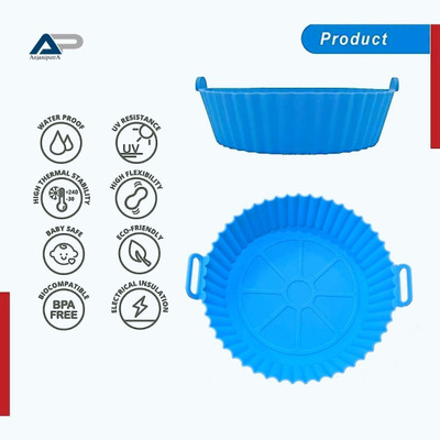 Prefect Round Silicon AirFryer Tray,Multicolor Airfryer Tray