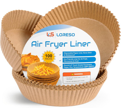 PABUZA Air Fryer Paper Liners, 100 Count Airfryer Tray