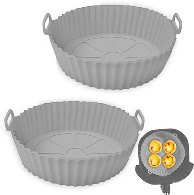 TINSUHG Reusable Air Fryer Silicone Liners/ Tray for Home Kitchen Airfryer Tray