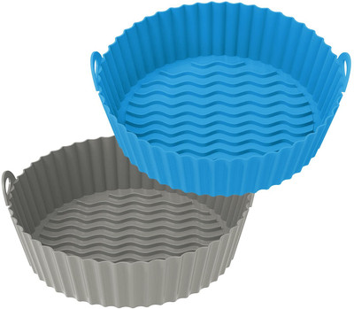 clickable Cliclable Air Fryer Reusable Silicone Non-Stick pack of 2 Airfryer Tray