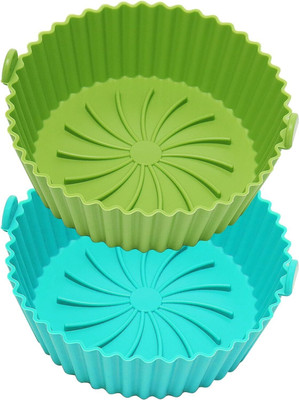 Vamigo Air Fryer Silicone Liners Pot, Reusable Round Baking Tray For Kitchen Airfryer Tray