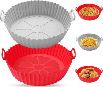 ZORIADA air fryer tray Silicone Baking Tray Accessories Airfryer Tray