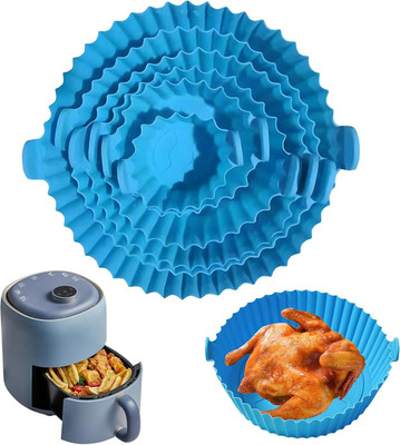KANTHEE ENTERPRISE Air Fryer Silicone Pot 6 pcs with Ear Handles, Silicone Pot Liner NGB6 Airfryer Tray