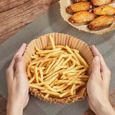 N.A.R VENTURES Disposable Paper Liner-100PCS Round Air Fryer Parchment Paper Airfryer Tray