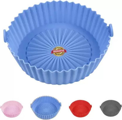 vedvit Air Fryer Reusable Silicone Pot, Non-Stick Silicone Airfryer Tray, Airfryer Tray