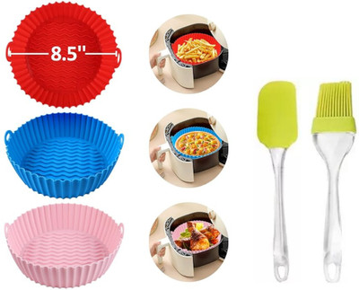LIJIE 3 Pcs Hypoallergenic Round Fryer Liner Airfryer Tray