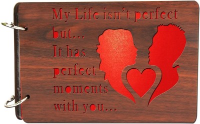 Ankirah Life isnt Perfect Wooden Photo Album(Photo Size Supported: 5x7)