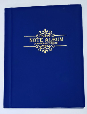 A TO Z CRAFTS Currency Album for Keeping 60 Notes collection Album(Photo Size Supported: 1)