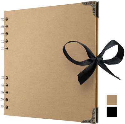 Bstorify Bstorify Brown Kraft Scrapbook Album for Weddings & Craft Projects Theme,  Scrapbook Kit(DIY)