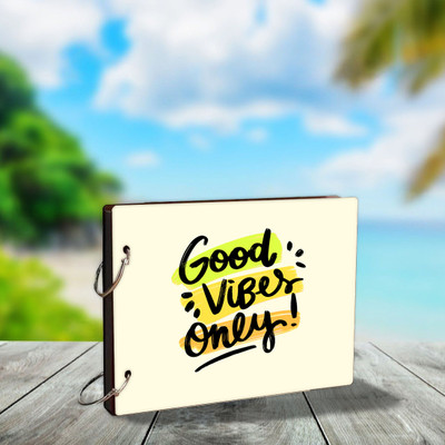 Decor1ders Scrap Book for Memories-Good Vibes Only-Scrapbook For love Photo Album Album(Photo Size Supported: 8 x 6 Inch)