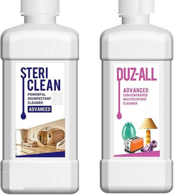 spic n span Steri clean(250ml) with Duz-All Advanced (500ml) Multi Purpose Cleanser(750 ml)